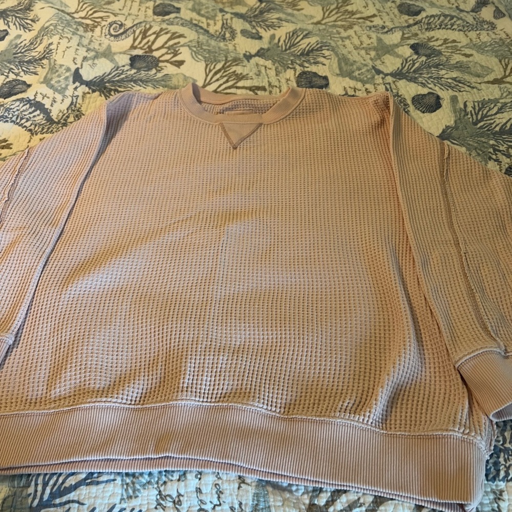Aerie thermal shirt, new without tags. Beautiful blush pink